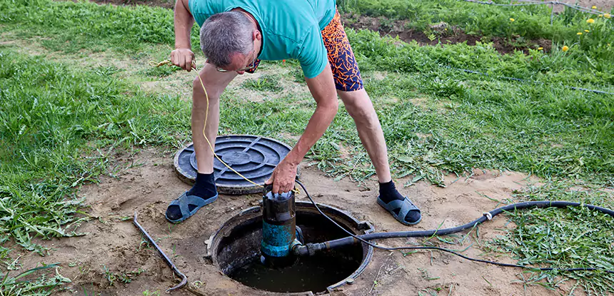 Outdoor Sewage Cleanup in Jenkinsburg