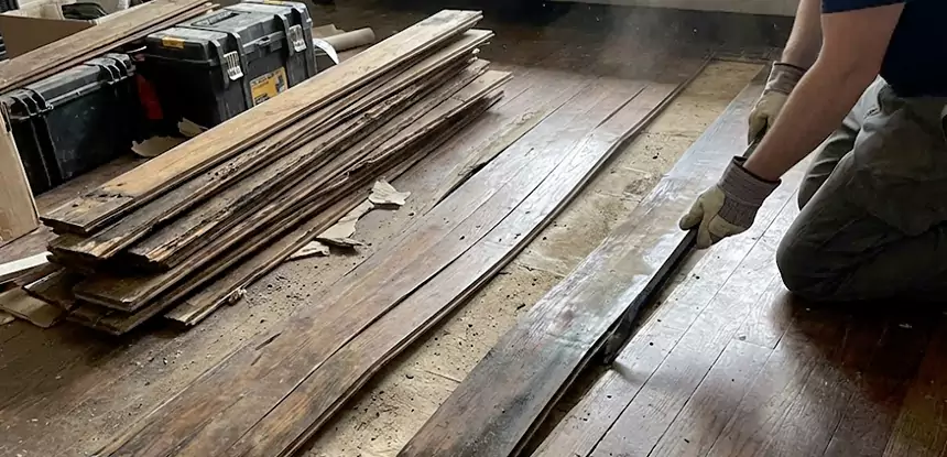 Wood Veneer Water Damage Repair Jenkinsburg
