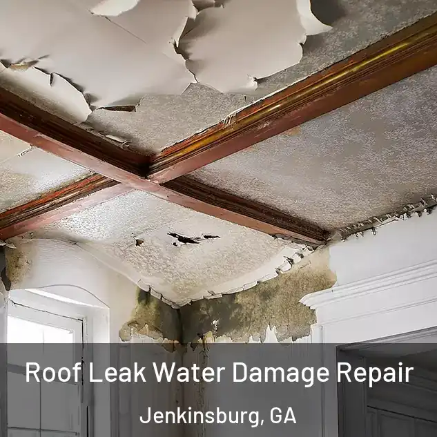  Roof Leak Water Damage Repair Jenkinsburg, GA